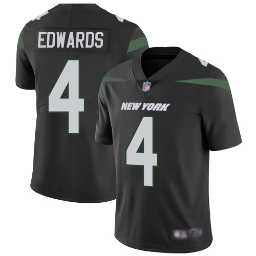 New York Jets Limited Black Men Lac Edwards Alternate Jersey NFL Football #4 Vapor Untouchable